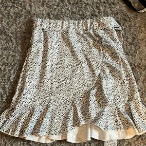 Polka dot skirt with tie sz M teens